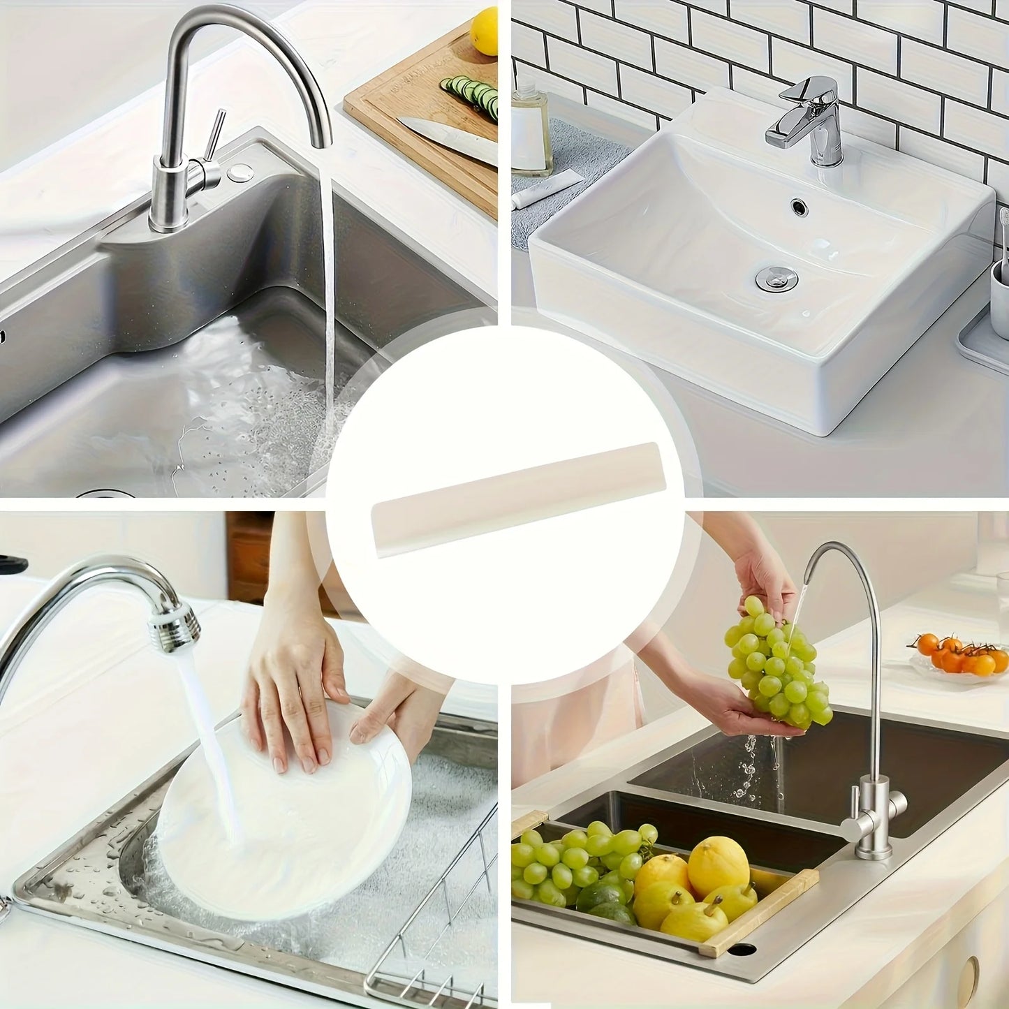 Silicone Sink Baffle Splash Proof Guard Protect Clothes From Splashing Water For Washing Dishes And Vegetables Kitchen Supplies