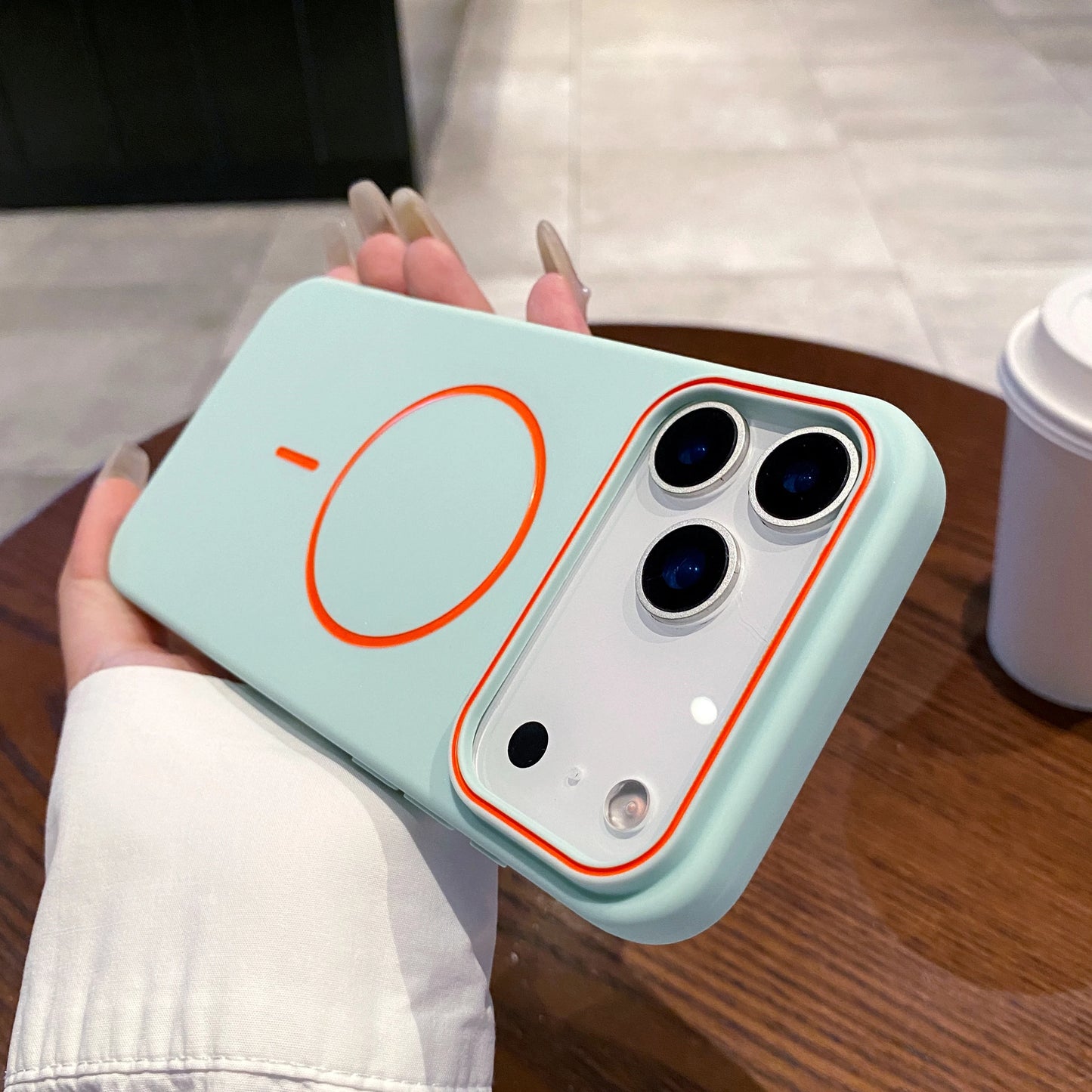 Ultrathin Simple For Magnetic Phone Case For iPhone 11 12 13 14 15 16 17 Pro Max 17 Air Wireless Charging Soft Matte Phone Cover