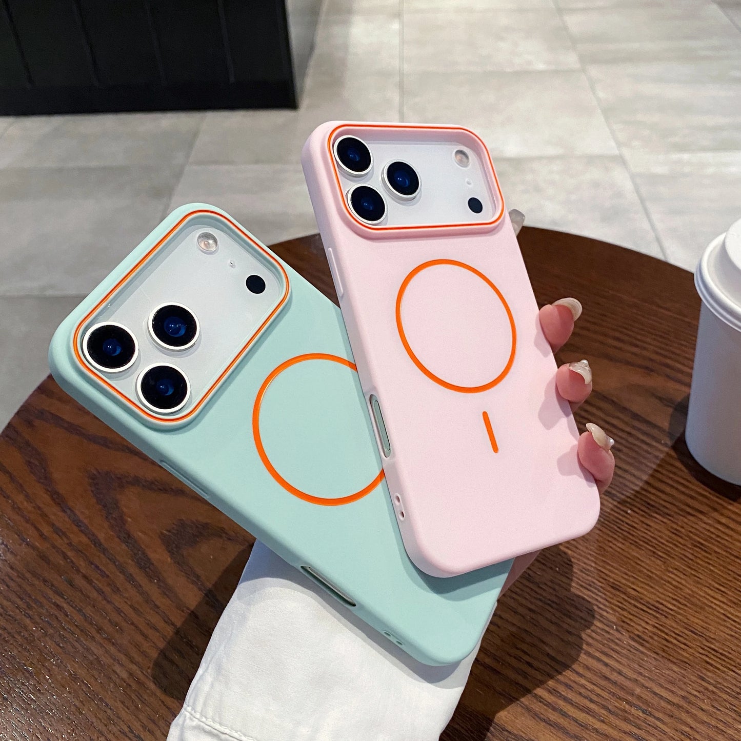 Ultrathin Simple For Magnetic Phone Case For iPhone 11 12 13 14 15 16 17 Pro Max 17 Air Wireless Charging Soft Matte Phone Cover