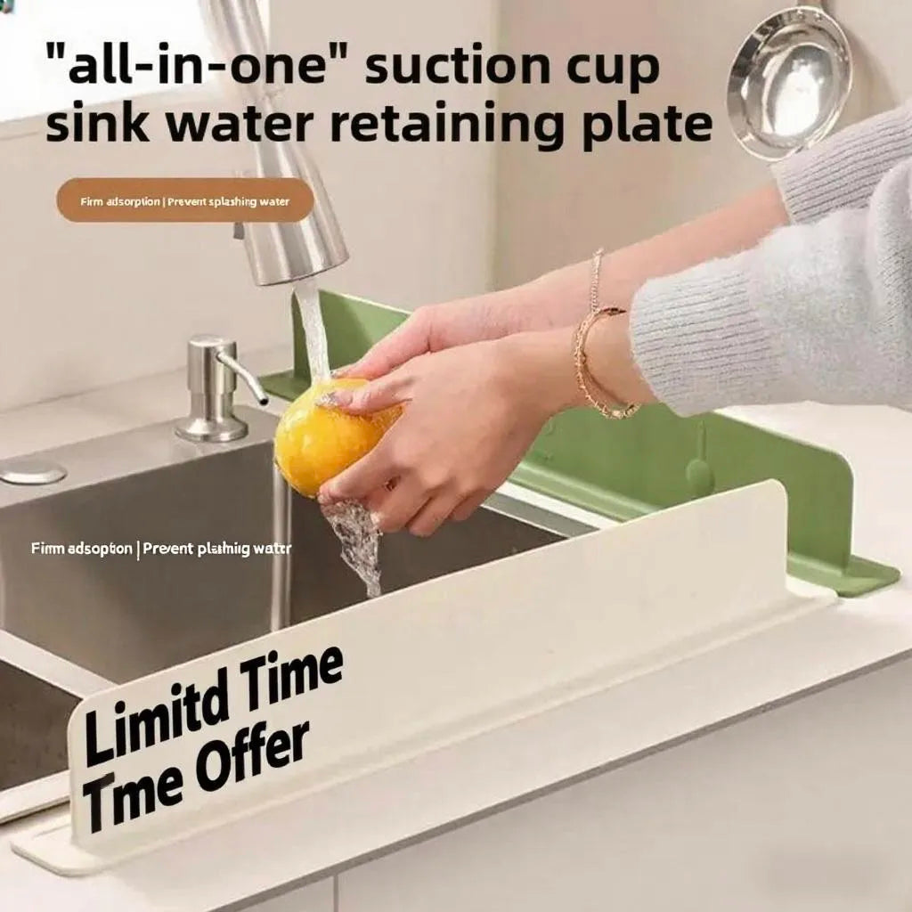 Silicone Sink Baffle Splash Proof Guard Protect Clothes From Splashing Water For Washing Dishes And Vegetables Kitchen Supplies