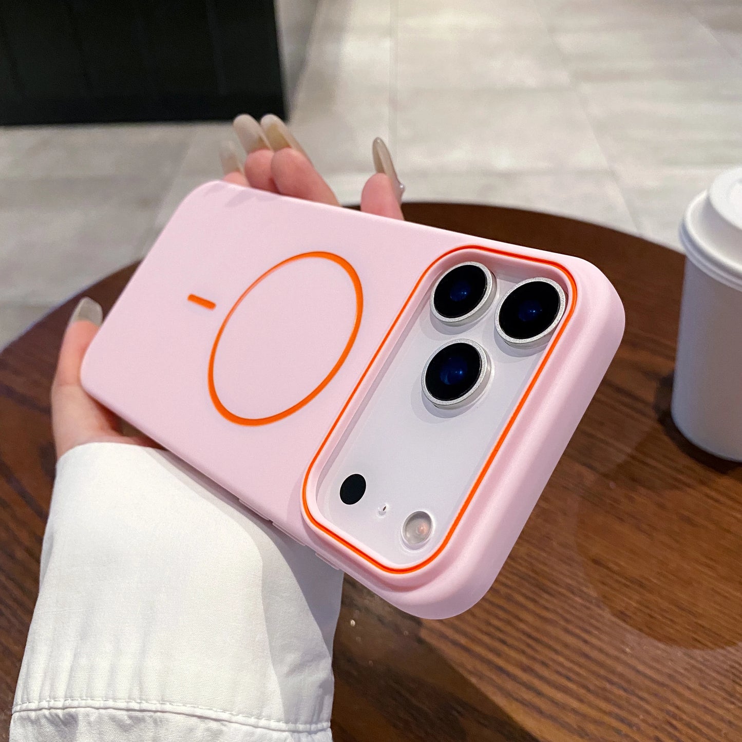 Ultrathin Simple For Magnetic Phone Case For iPhone 11 12 13 14 15 16 17 Pro Max 17 Air Wireless Charging Soft Matte Phone Cover