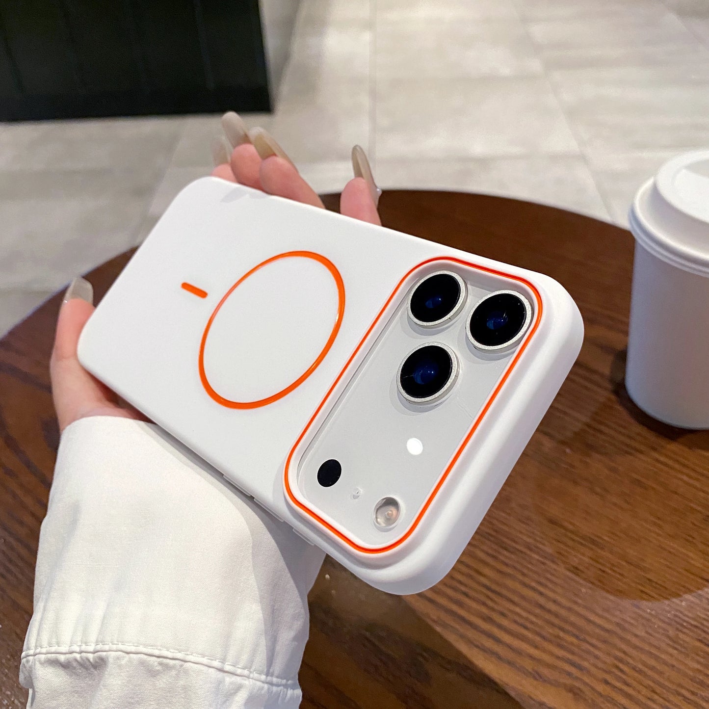 Ultrathin Simple For Magnetic Phone Case For iPhone 11 12 13 14 15 16 17 Pro Max 17 Air Wireless Charging Soft Matte Phone Cover