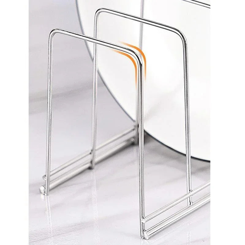 1Pc Stainless Steel Dish Rack Kitchen Dish Pan Plate Draining Rack