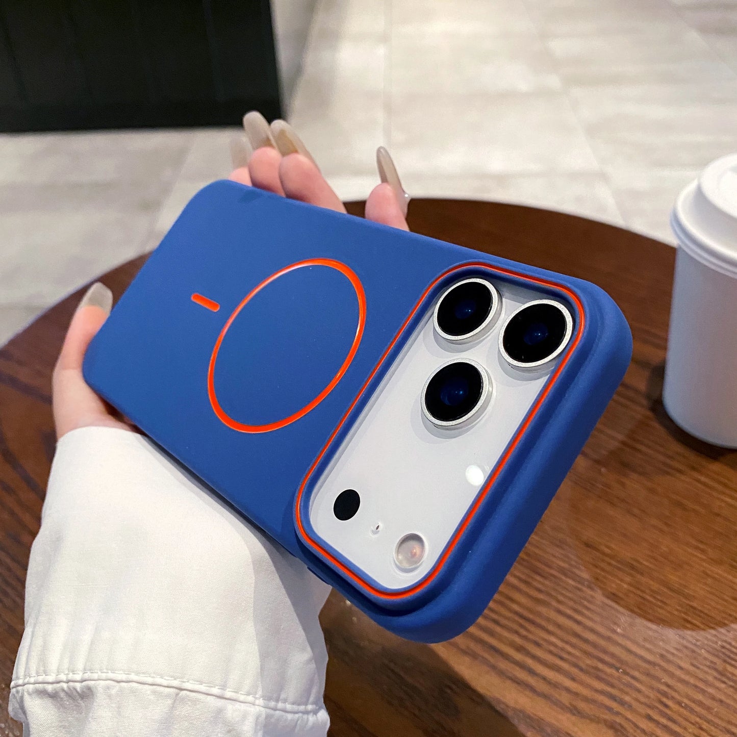 Ultrathin Simple For Magnetic Phone Case For iPhone 11 12 13 14 15 16 17 Pro Max 17 Air Wireless Charging Soft Matte Phone Cover