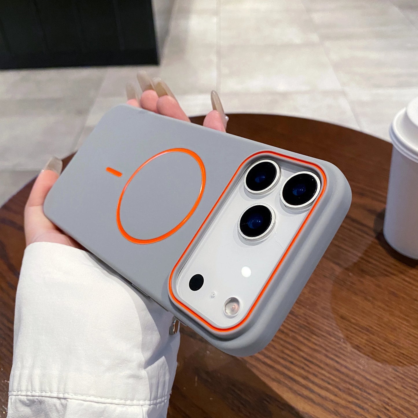 Ultrathin Simple For Magnetic Phone Case For iPhone 11 12 13 14 15 16 17 Pro Max 17 Air Wireless Charging Soft Matte Phone Cover