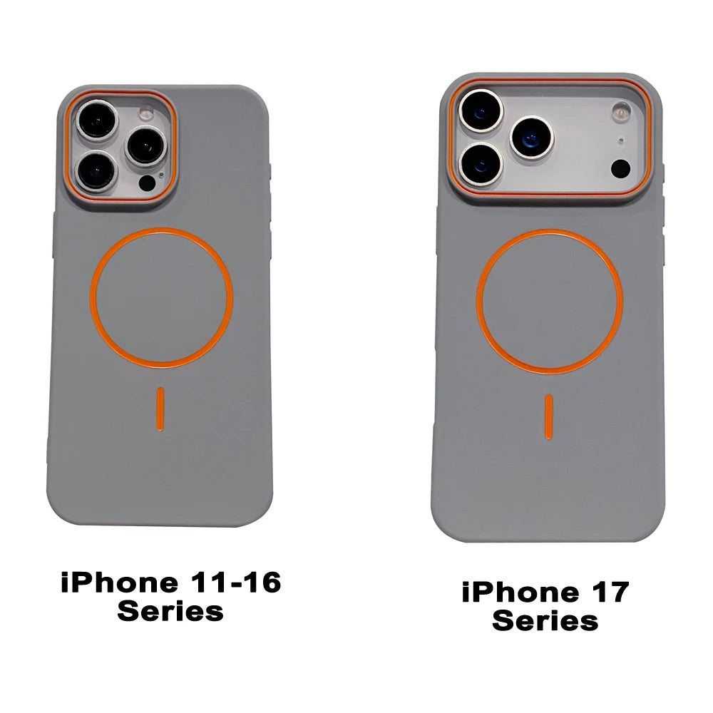 Ultrathin Simple For Magnetic Phone Case For iPhone 11 12 13 14 15 16 17 Pro Max 17 Air Wireless Charging Soft Matte Phone Cover