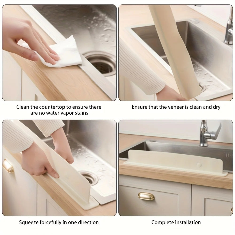 Silicone Sink Baffle Splash Proof Guard Protect Clothes From Splashing Water For Washing Dishes And Vegetables Kitchen Supplies